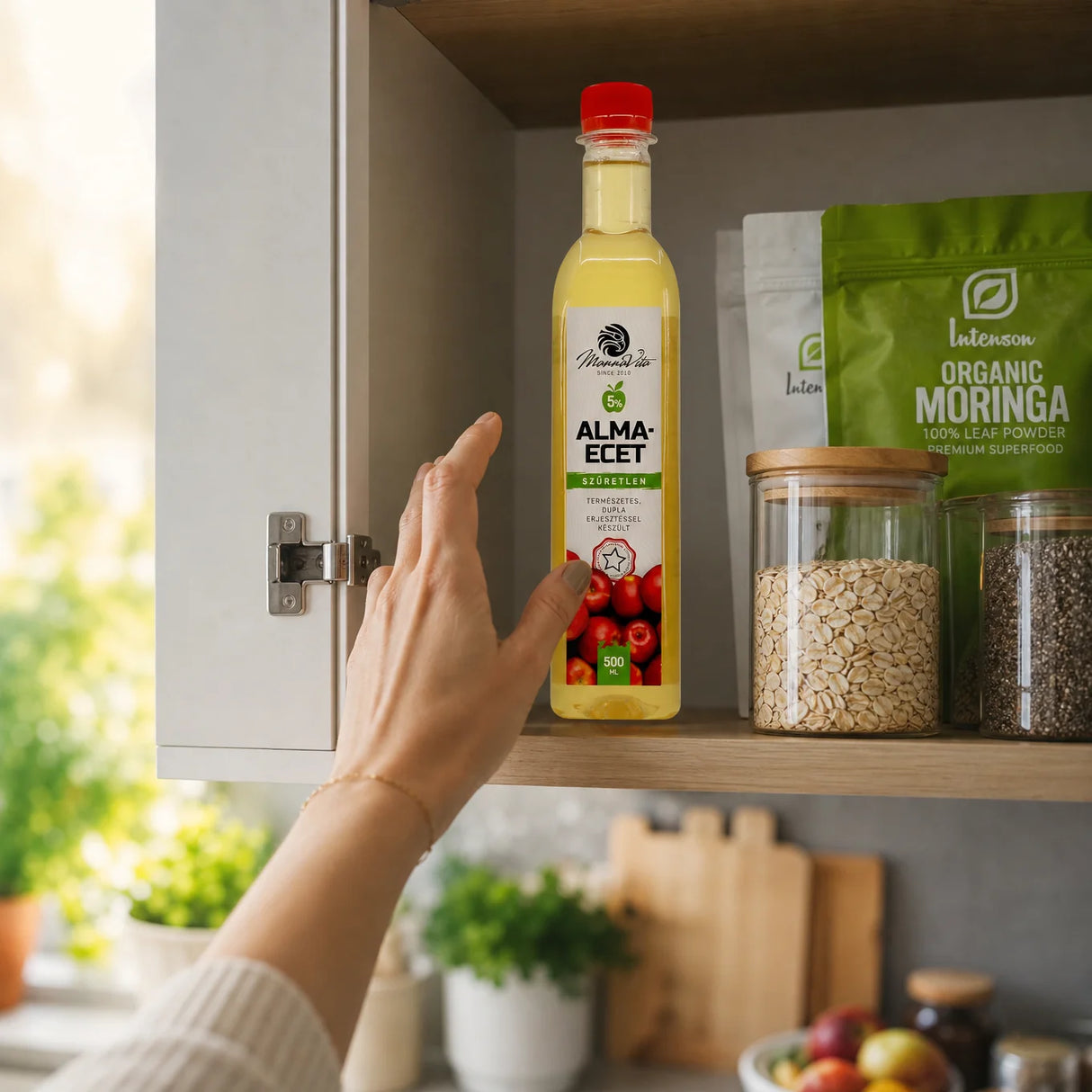 Mannavita nefiltrirani Jabolčni Kis z dvojno fermentacijo • 500 ml