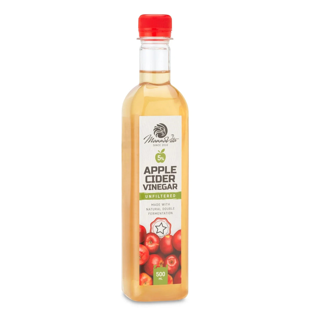 Mannavita unfiltered Apple Cider Vinegar with double Fermentation • 500 ml - Mannavita