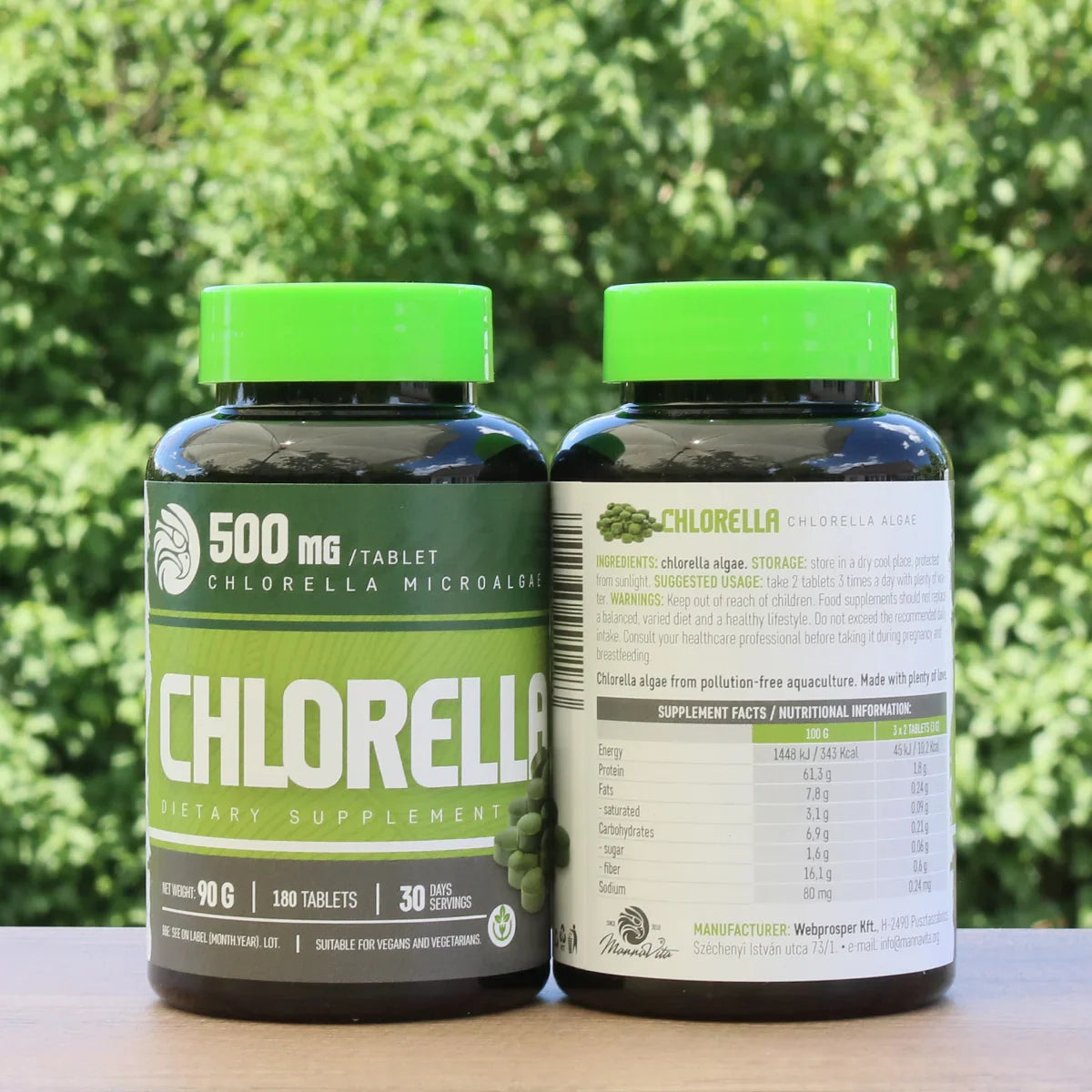 Mannavita Chlorella 500 mg tablets • 180 pcs. - Mannavita