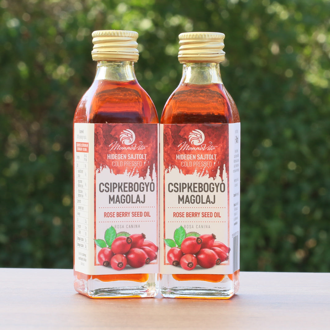 Mannavita madžarsko hladno stiskano olje šipkovih semen • 40 ml