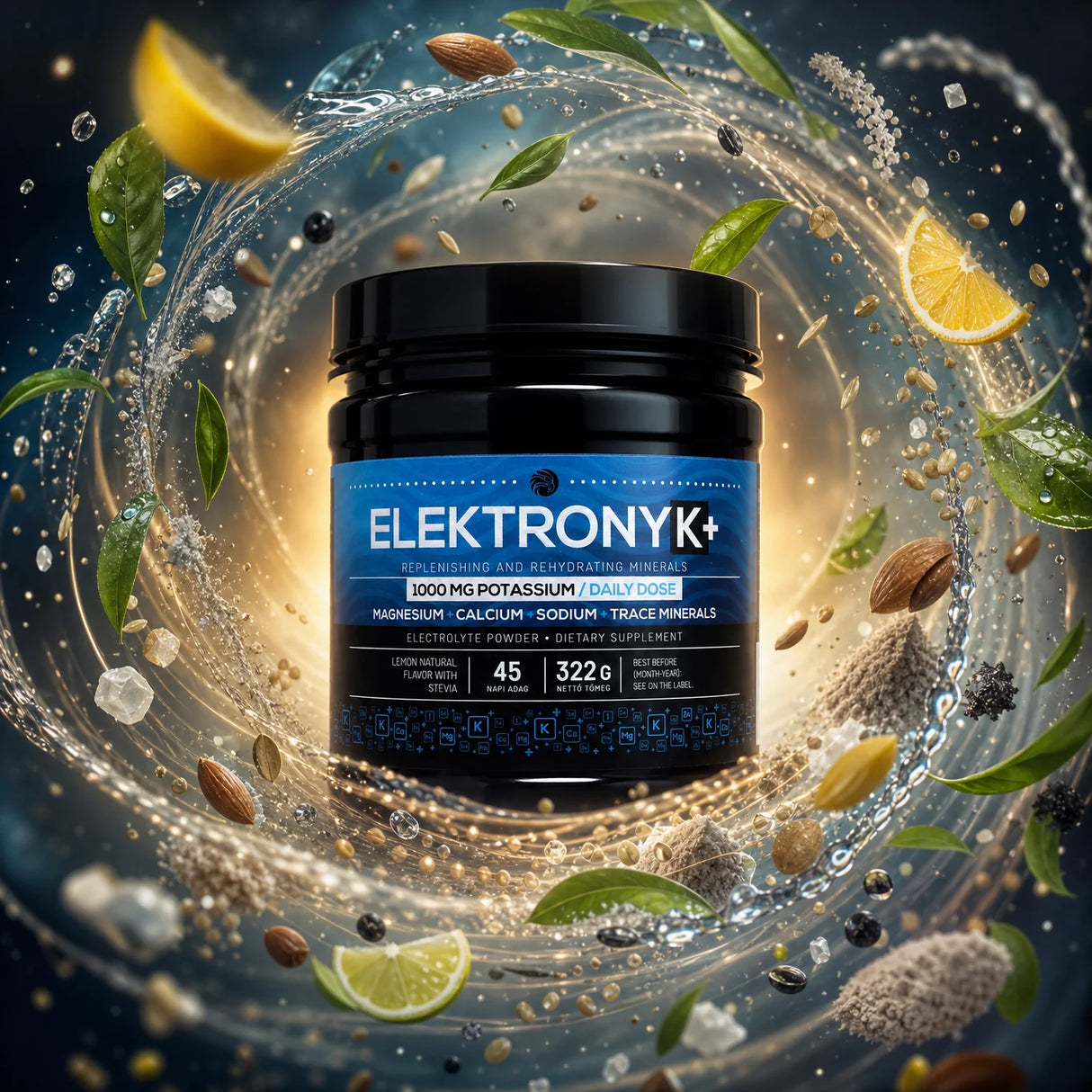 ElektronyK+ elektrolitski prašek s 1000 mg kalija • 322g