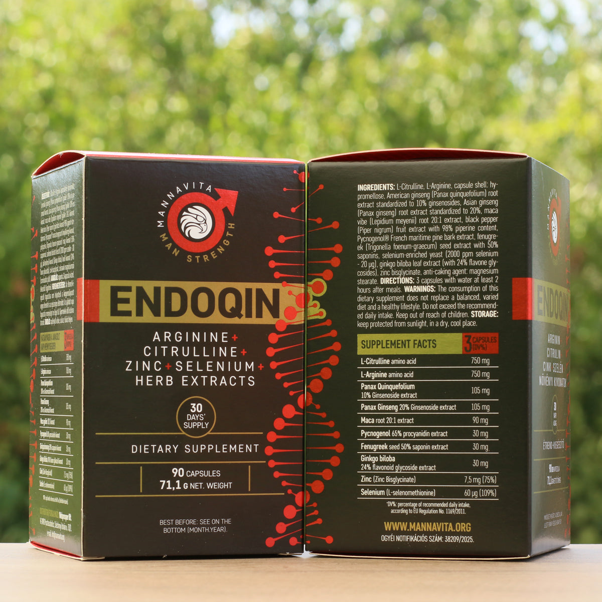 ENDOQIN moč za moške forte • 90 kapsul