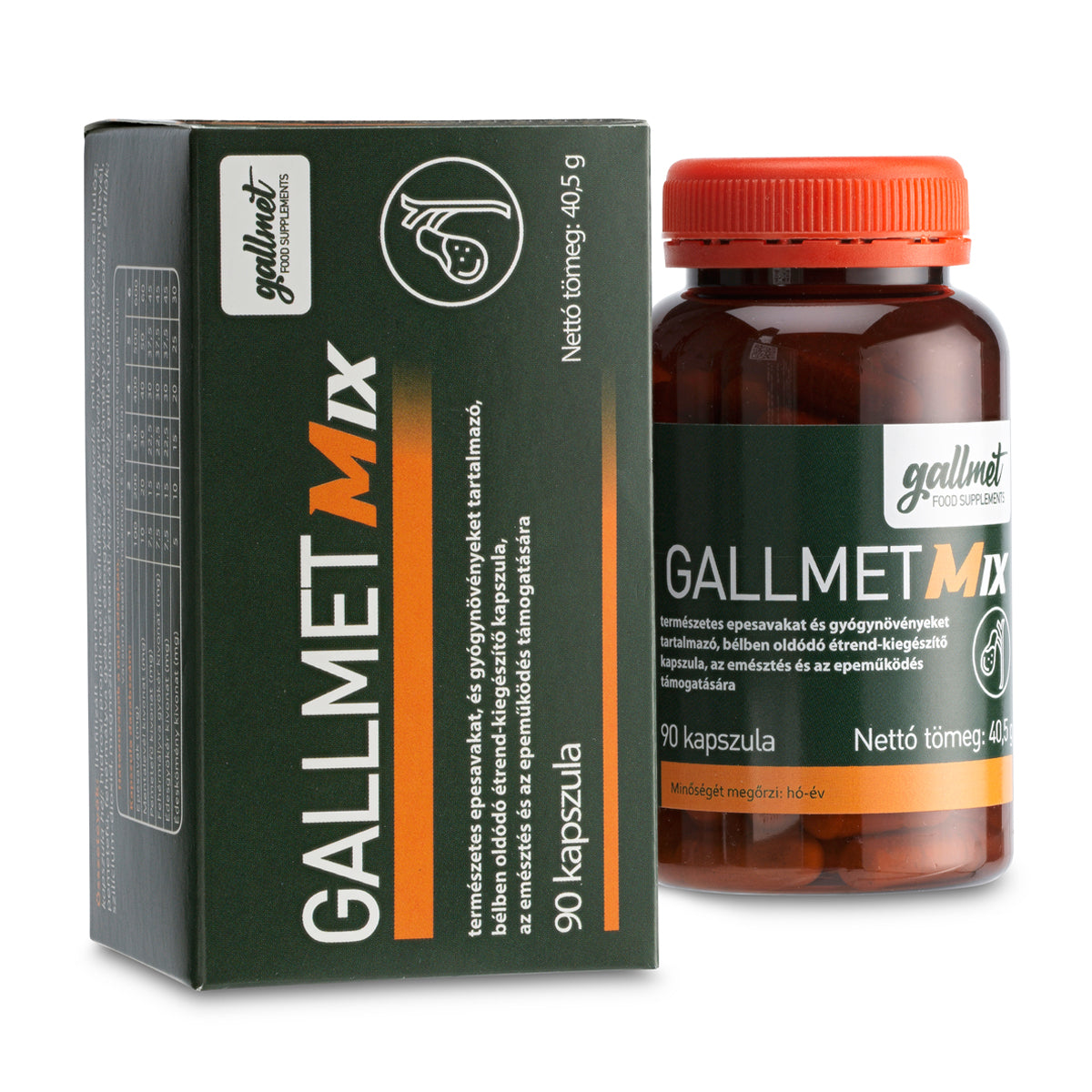 Gallmet Mix kapsule z žolčnimi kislinami in zelišči • 90 kos.