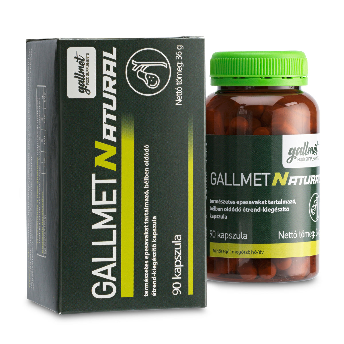 Gallmet Natural kapsule z žolčnimi kislinami • 90 kos.