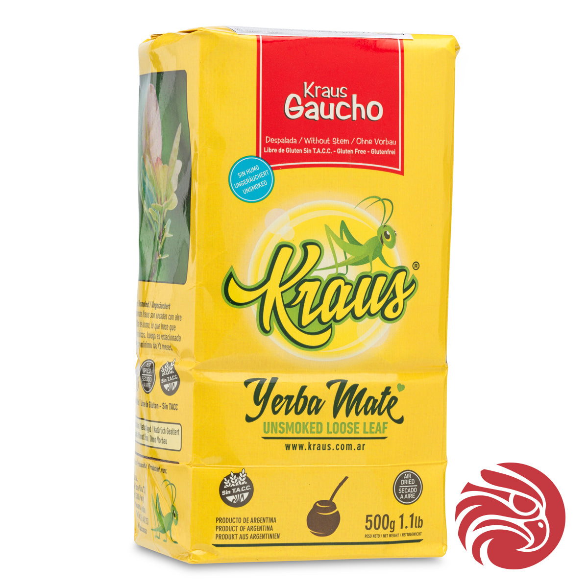 Kraus yerba mate • Gaucho, Sin palo - Brez stebel • 500 g