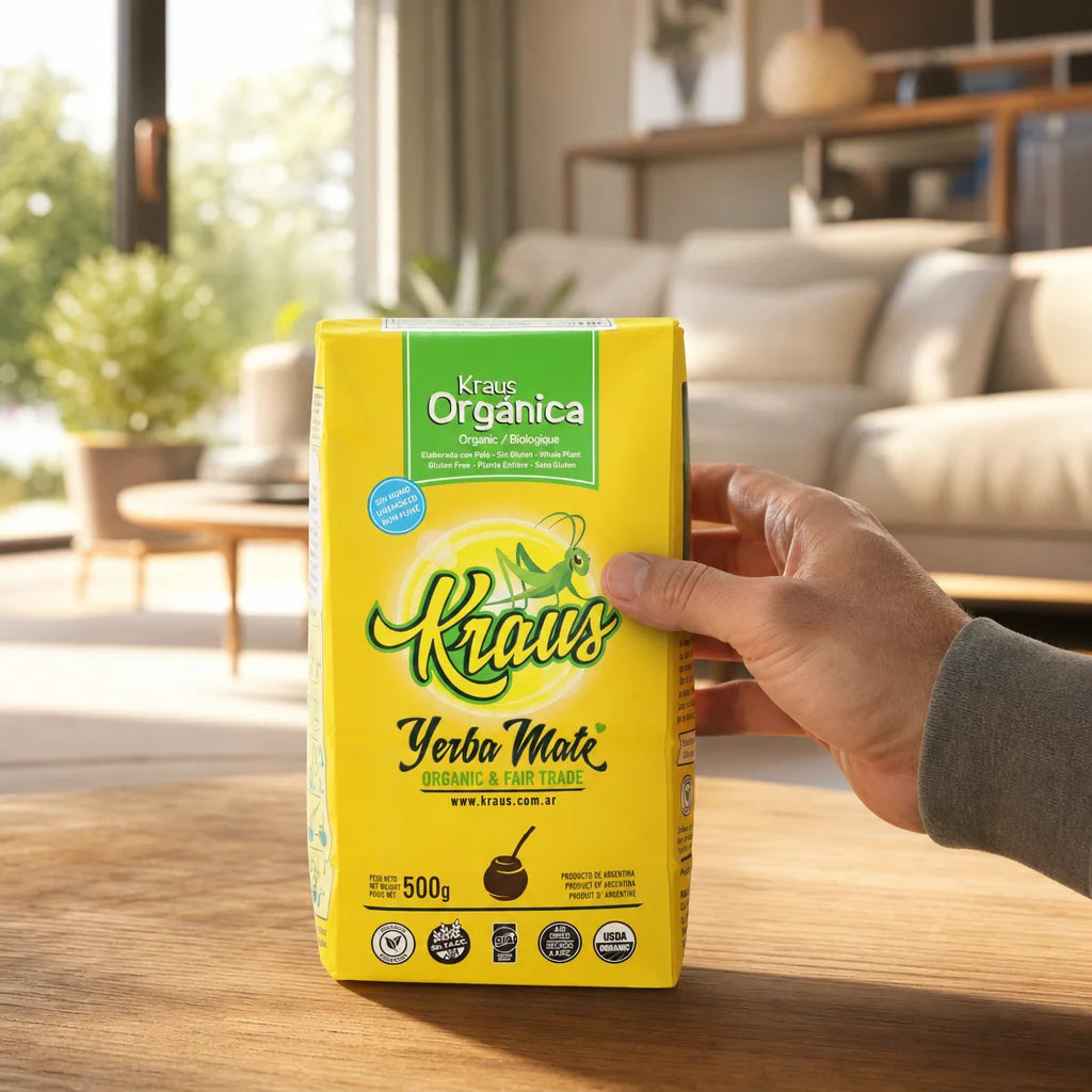 Čaj yerba mate Kraus • Elaborada, con palo • 500 g