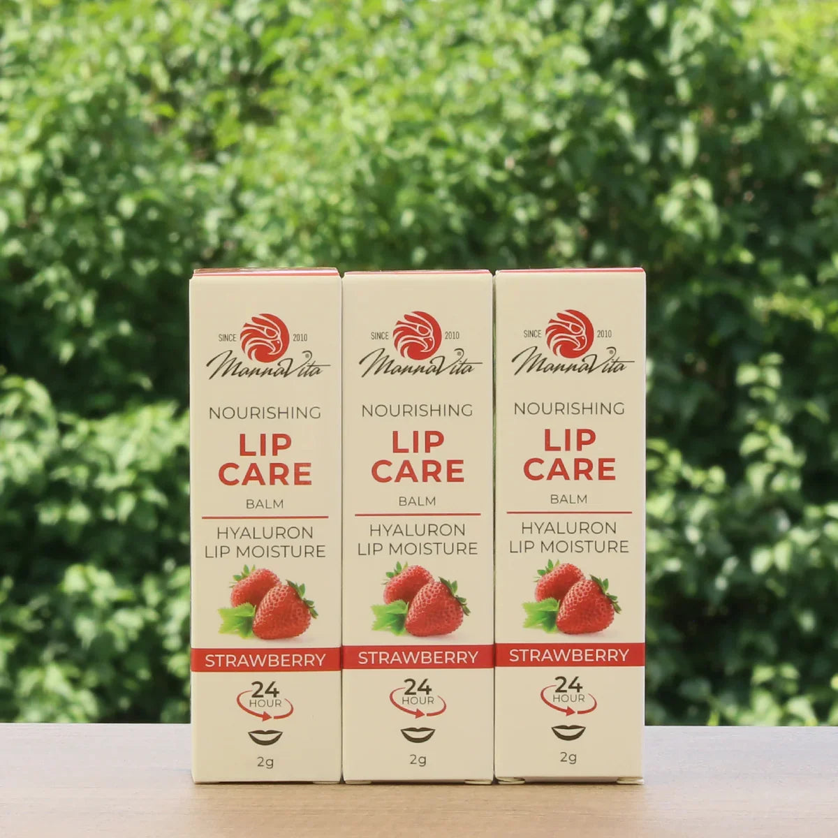 Mannavita Lip Balm with Hyaluronic acid • Deep-nourishing • STRAWBERRY - Mannavita