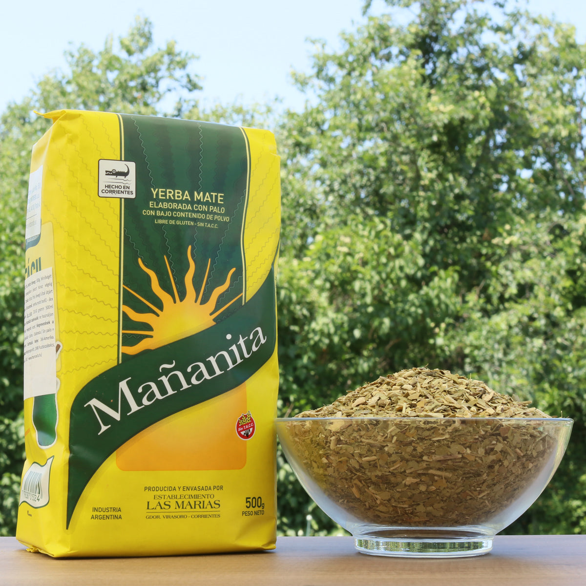 Čaj yerba mate Mañanita • Pripravljen s stebli • 500 g