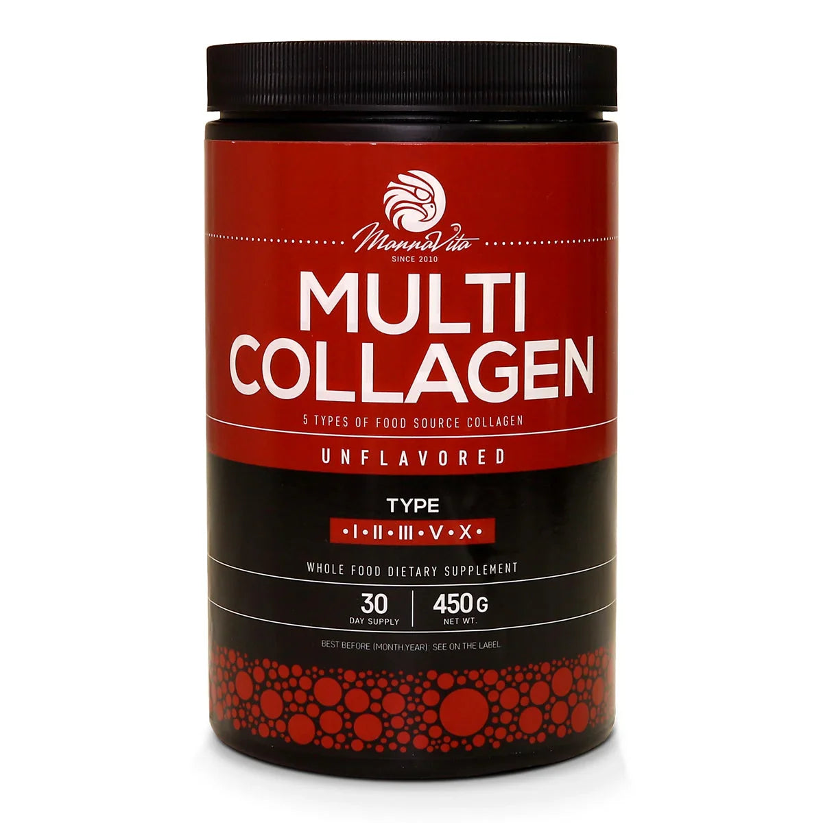 Mannavita Multi collagen powder • Unflavored • 450g - Mannavita