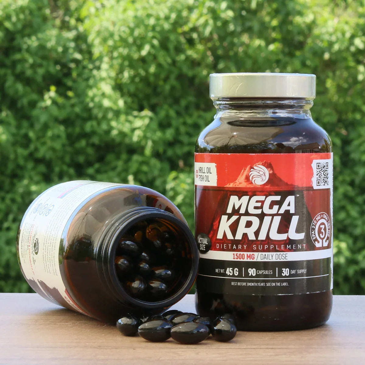 MegaKRILL 1500 mg krill oil + fish oil • 90 capsules - Mannavita