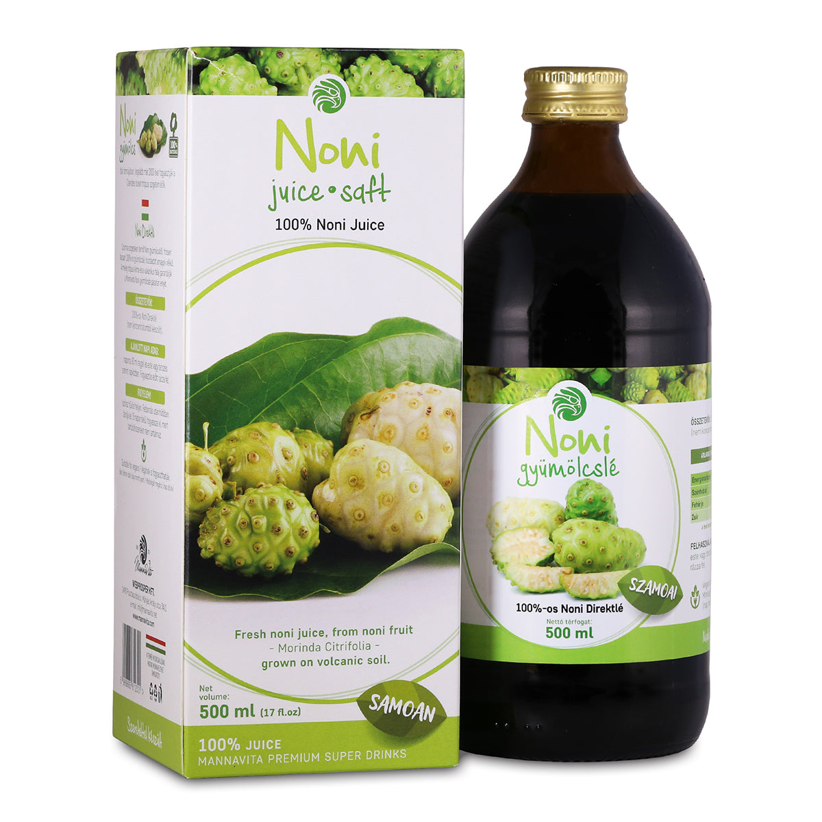 Mannavita Noni, 100% čisti stisnjeni sok • 500 ml