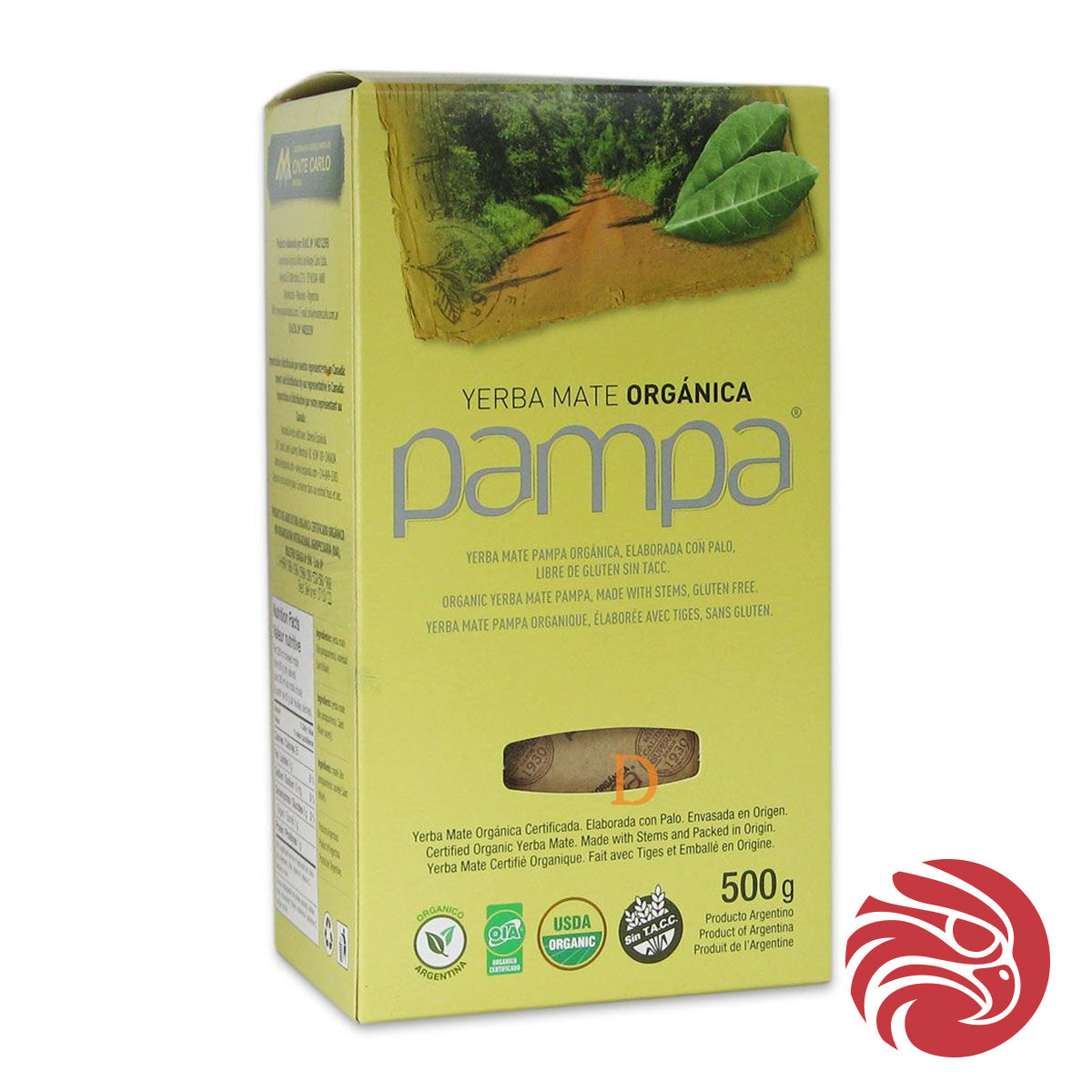 Pampa organski čaj yerba mate • pripravljeno s stebli • 500 g