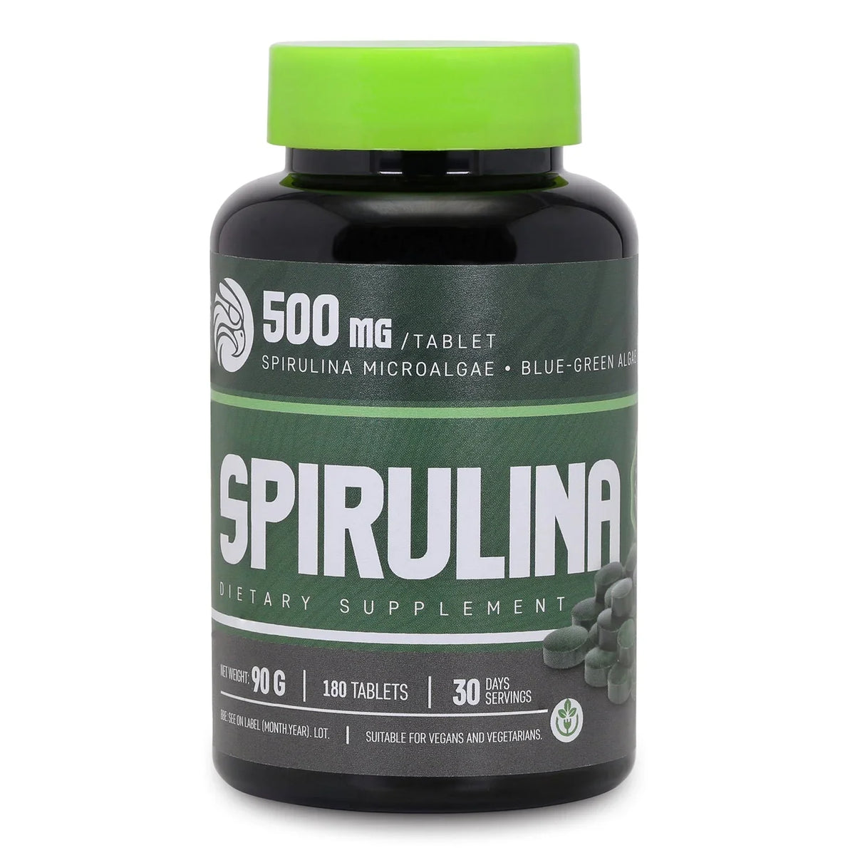 Mannavita Spirulina 500 mg tablets • 180 pcs. - Mannavita
