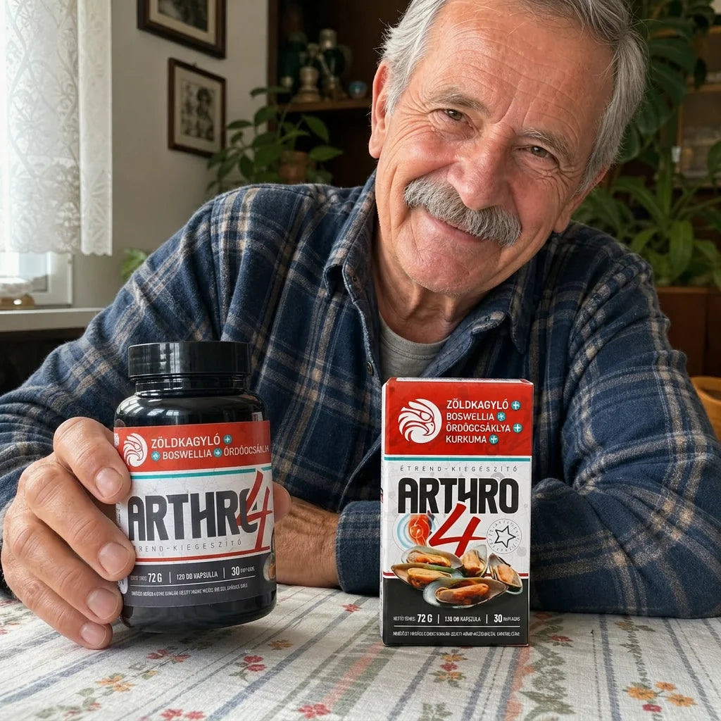 ARTHRO4 • Kompleks za sklepe in hrustanec • z Zelenousto školjko • 120 kapsul