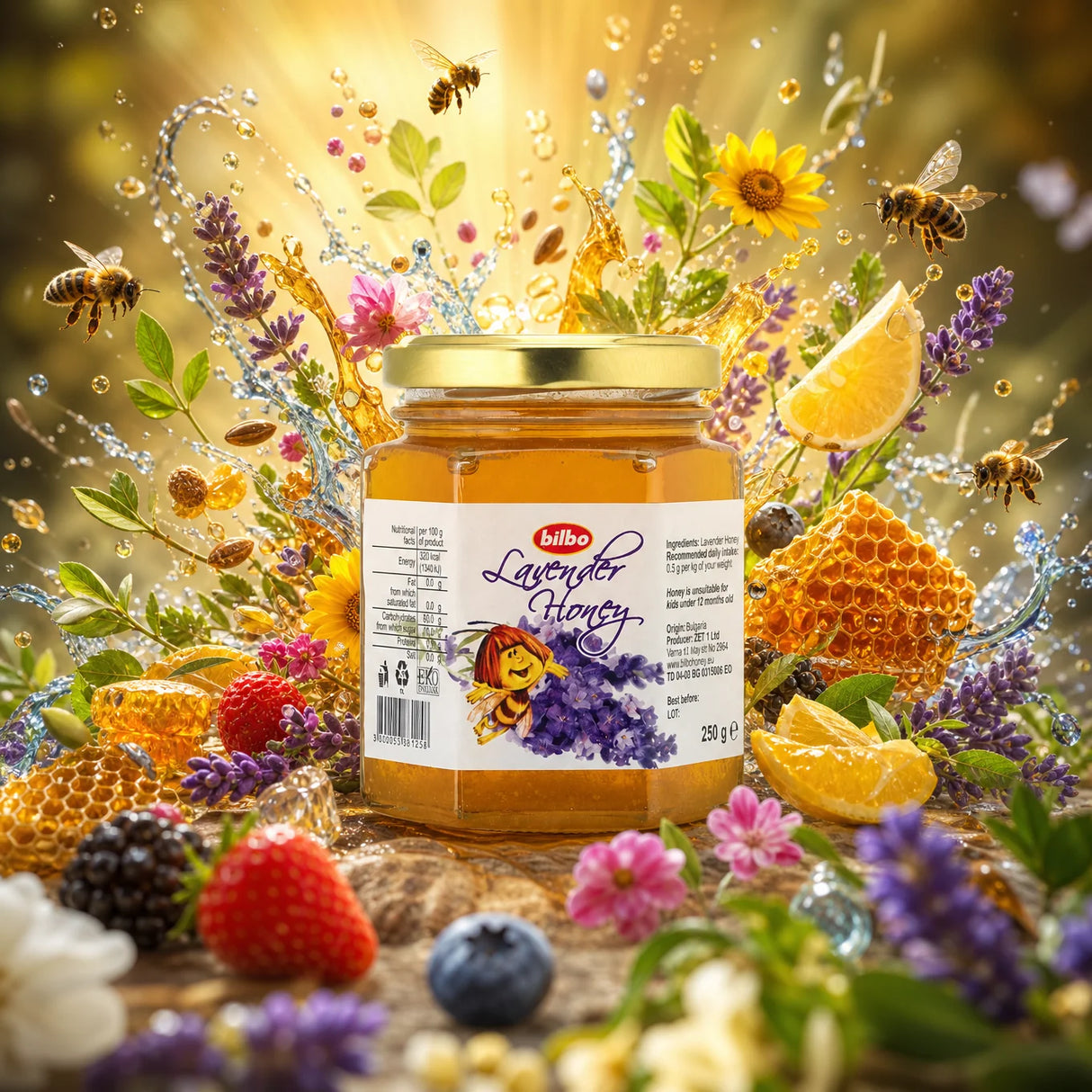 Bilbo surovi lipov med • 250 g