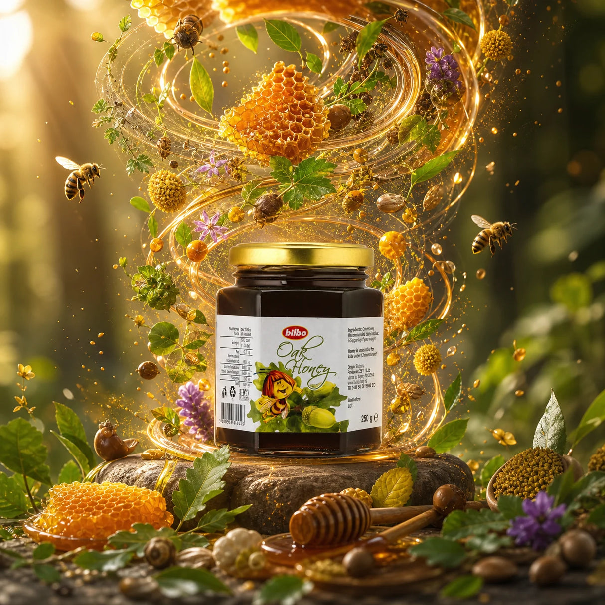 Bilbo surovi lipov med • 250 g