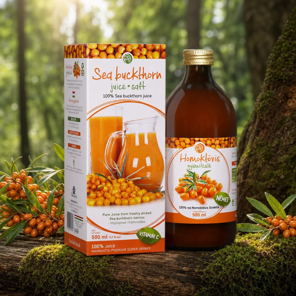 Mannavita Rakitovec, 100% čisti stisnjeni sok • 500 ml