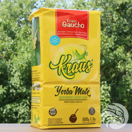 Kraus yerba mate • Gaucho, Sin palo - Brez stebel • 500 g