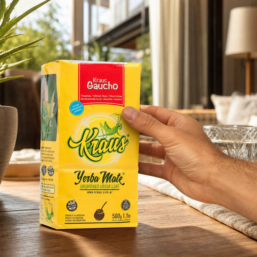 Čaj yerba mate Kraus • Elaborada, con palo • 500 g