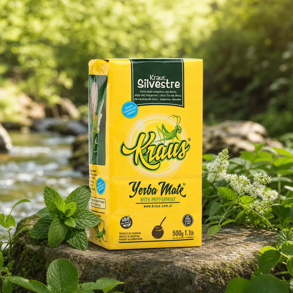 Čaj yerba mate Kraus • Elaborada, con palo • 500 g