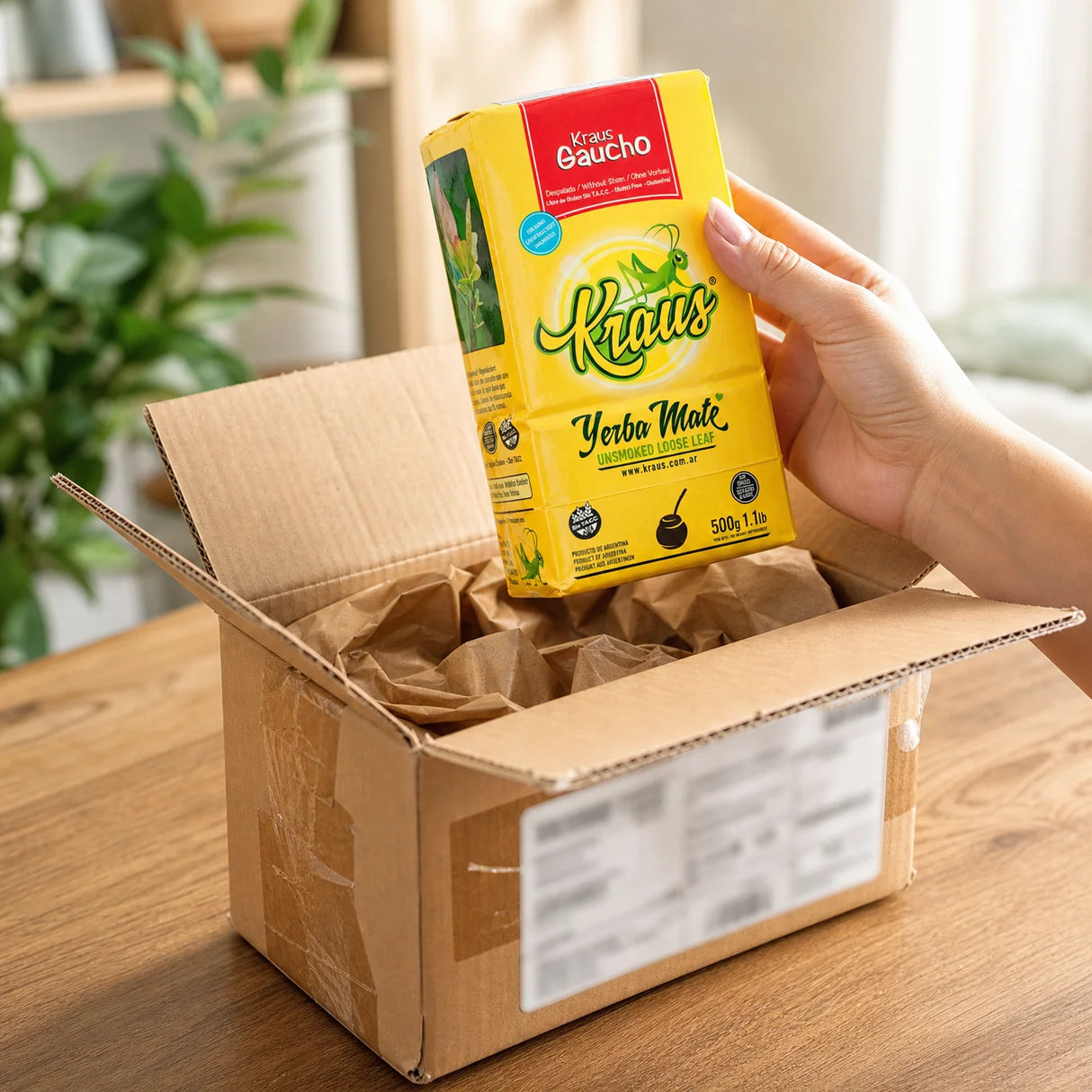 Čaj yerba mate Kraus • Elaborada, con palo • 500 g
