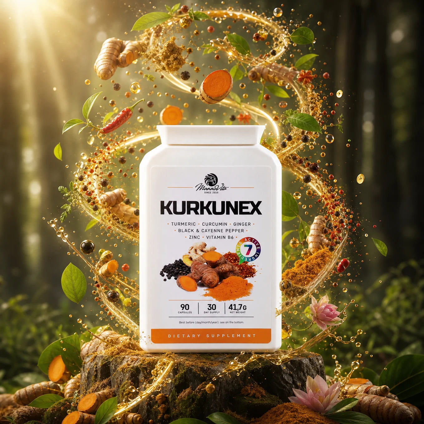 KURKUNEX kompleks izvlečka kurkume • 90 kapsul