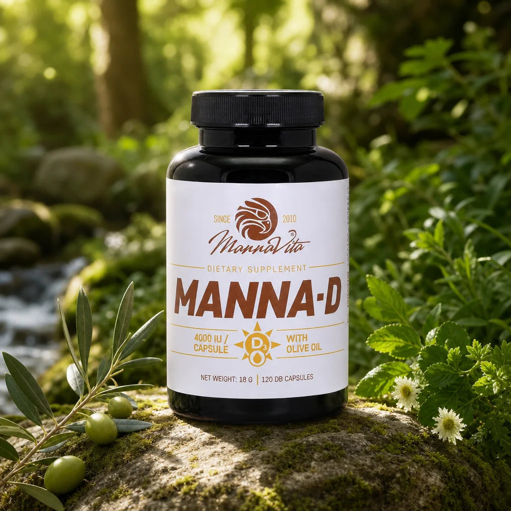 MANNA-D vitamin D3 v oljčnem olju 4000 IU • 120 kapsul