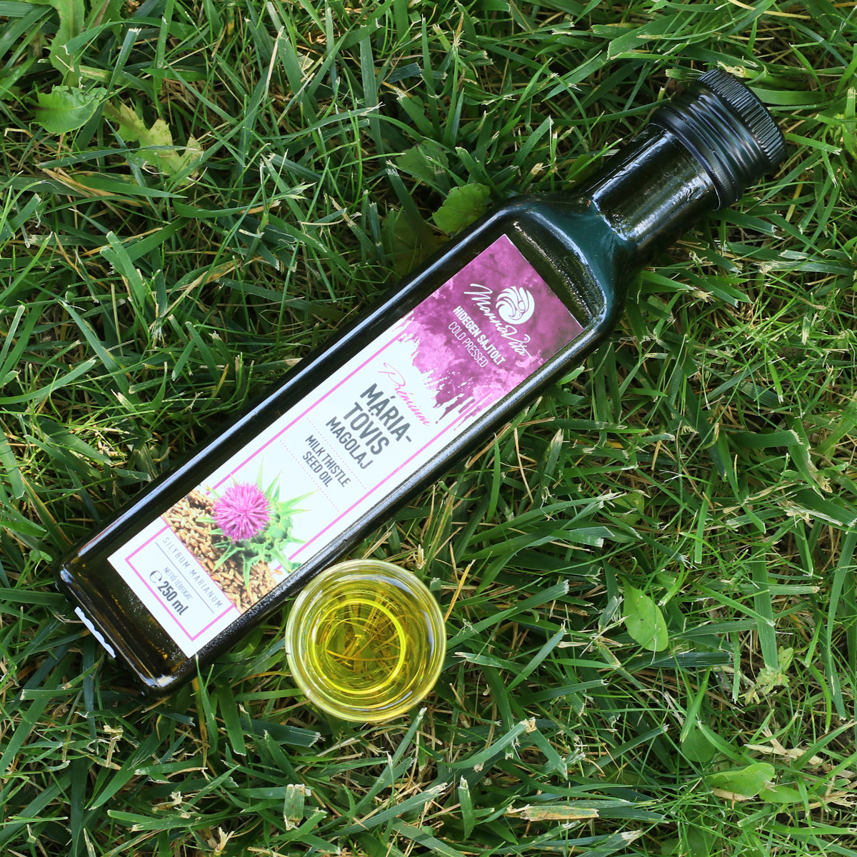 Mannavita madžarsko hladno stiskano olje semen pegastega badlja • 250 ml 