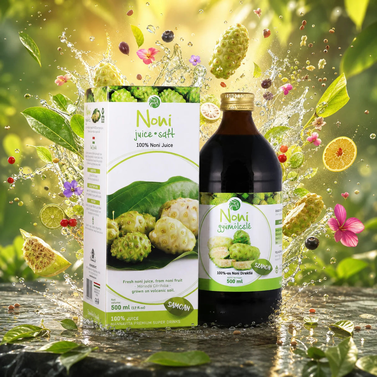 Mannavita Noni, 100% čisti stisnjeni sok • 500 ml