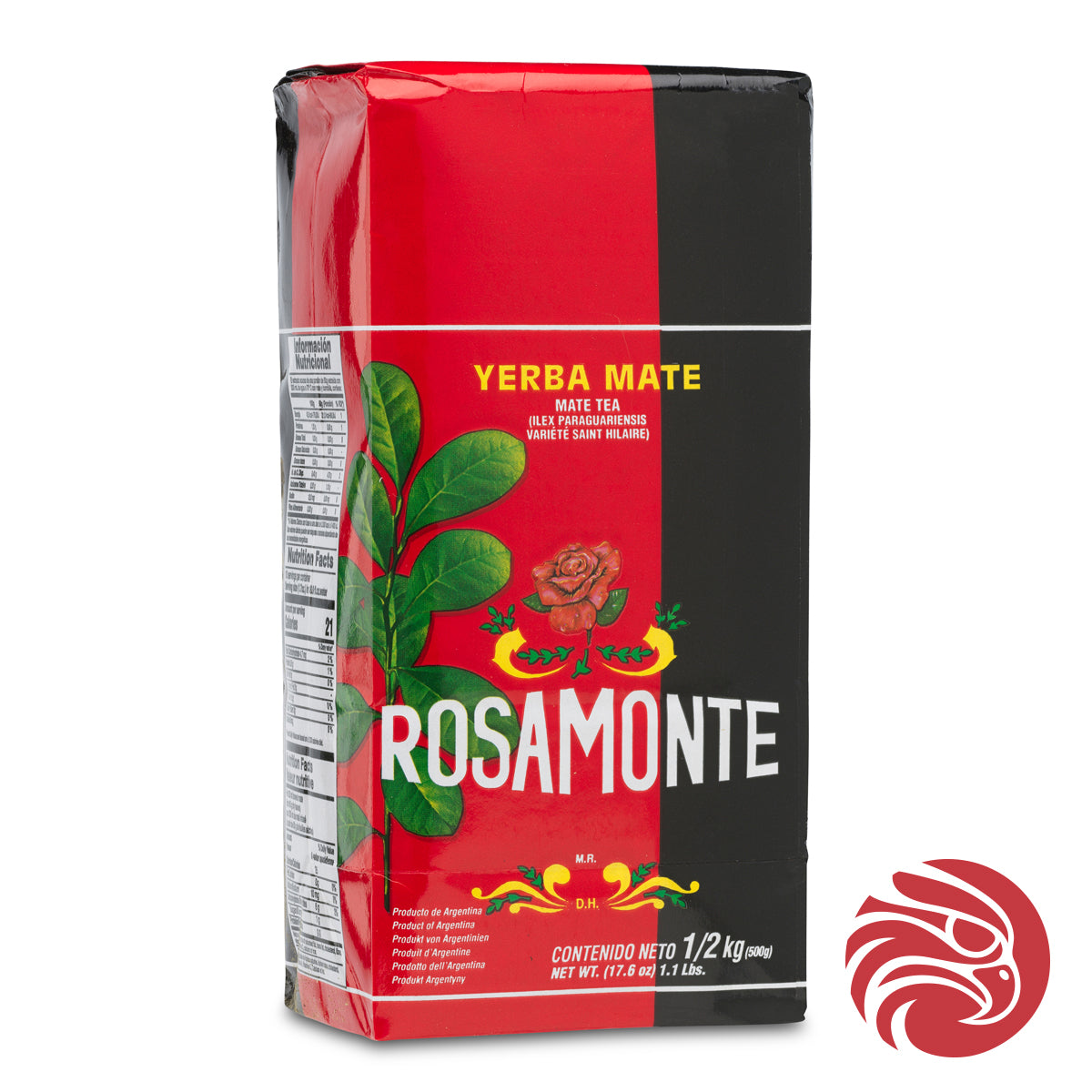 Čaj yerba mate Rosamonte • Elaborada con palo • 500 g