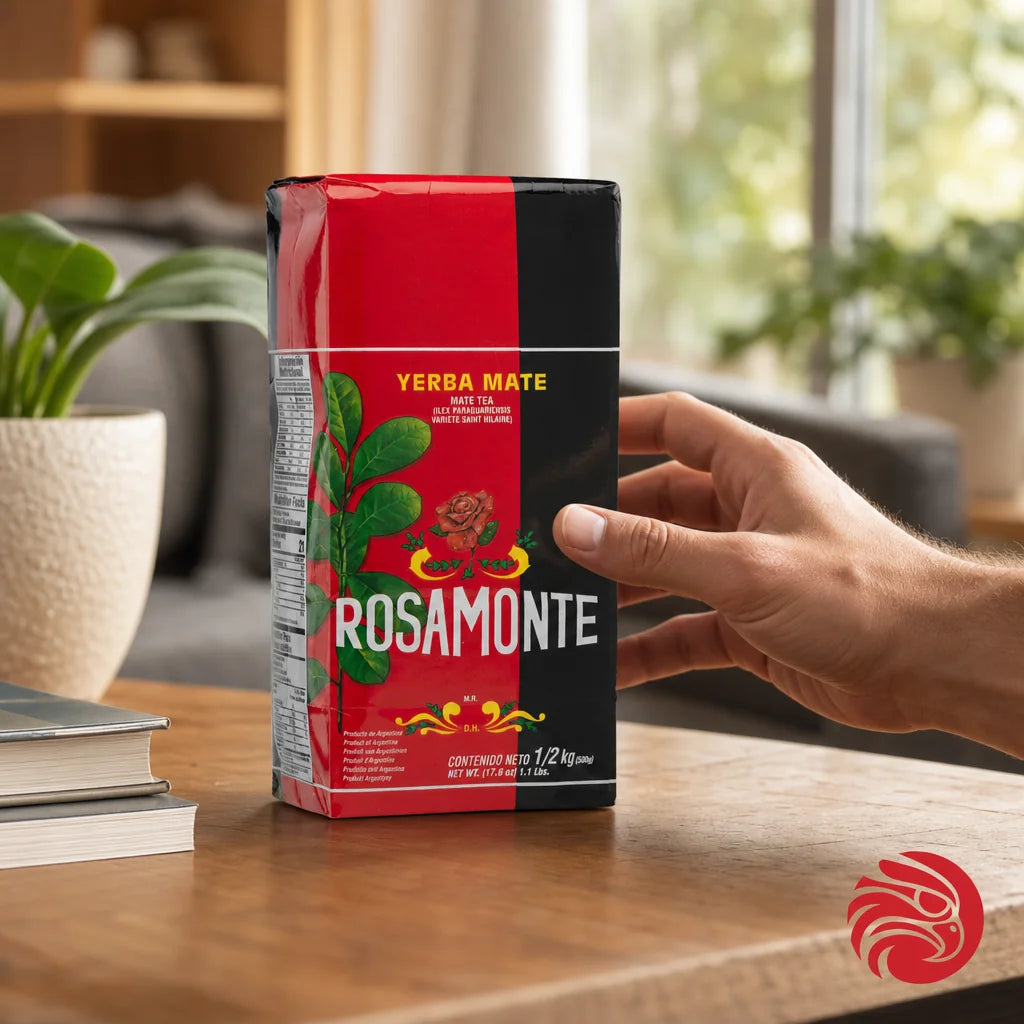 Čaj yerba mate Rosamonte • Elaborada con palo • 500 g