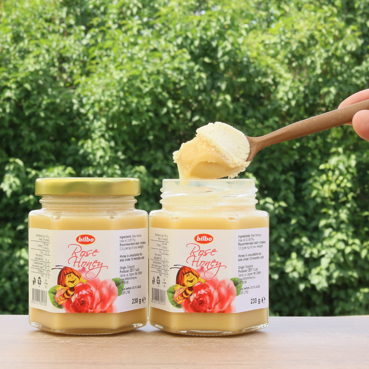 Bilbo surov rožni med • 230 g