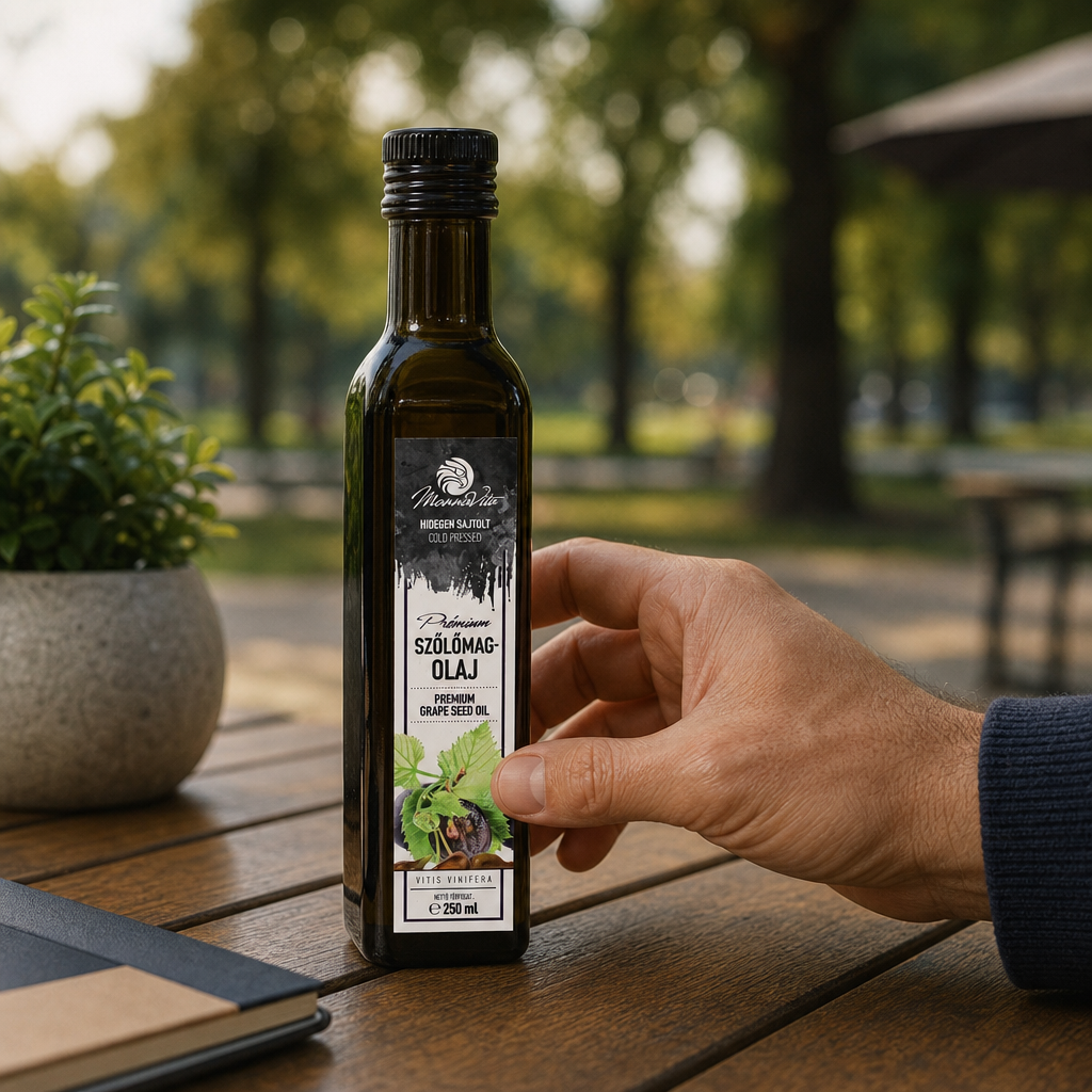 Mannavita madžarsko hladno stiskano grozdno olje • 250 ml