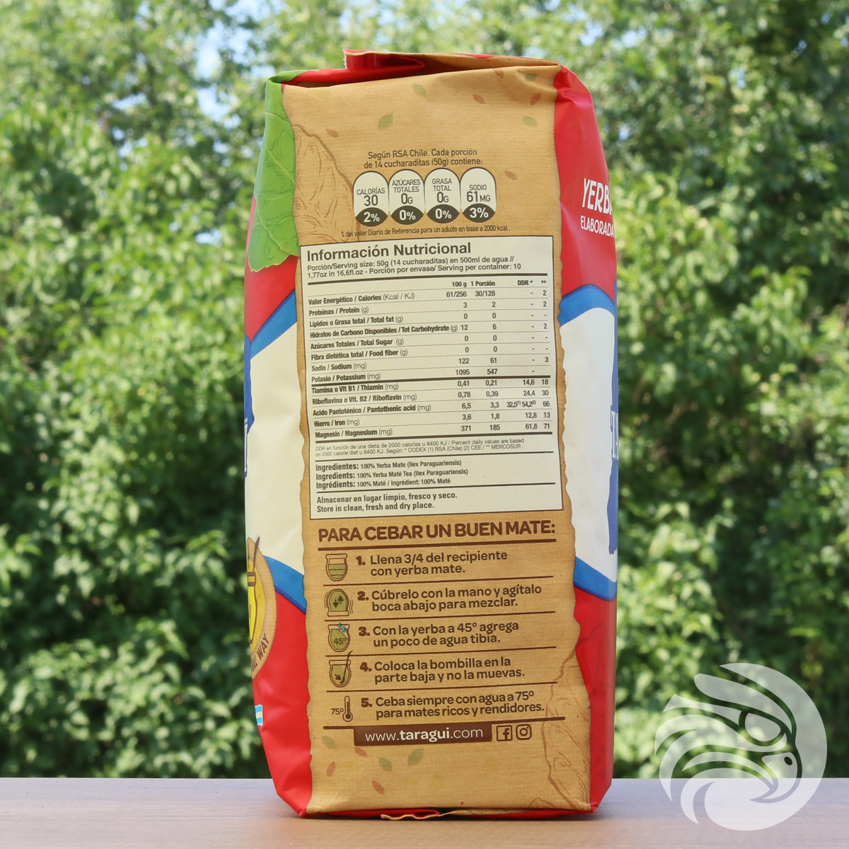 Taragüi yerba mate čaj • Z vejicami • 500 g
