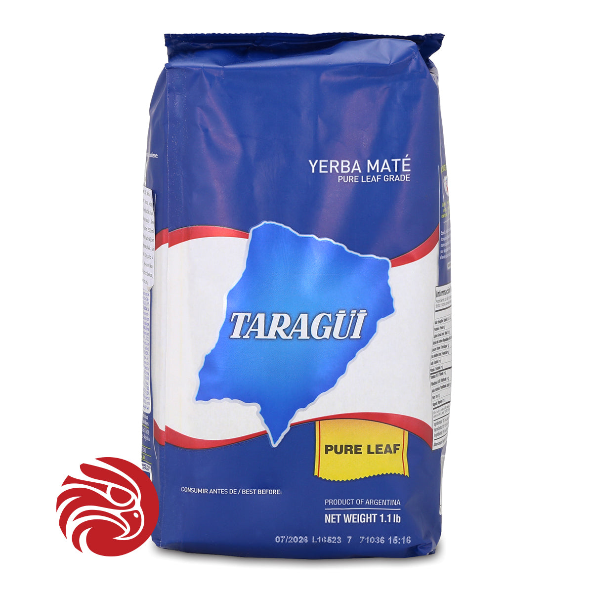 Čaj yerba mate Taragüi • Čisti listi – brez pecljev • 500 g