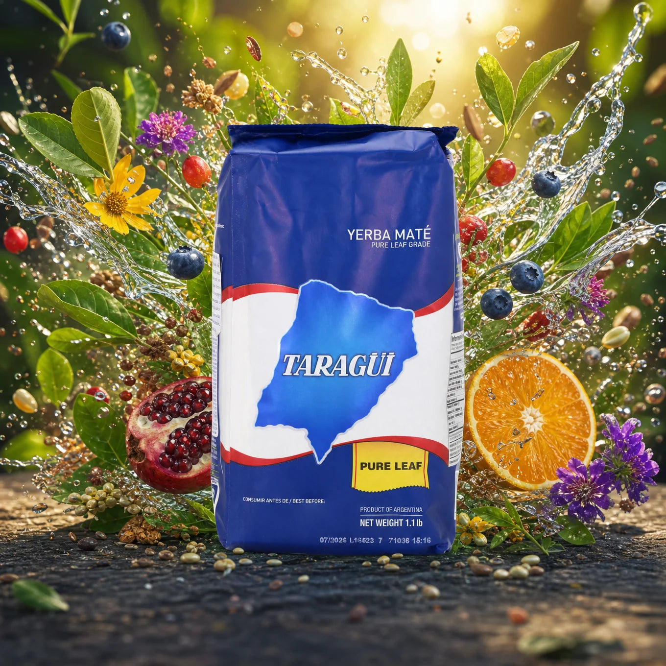 Čaj yerba mate Taragüi • Čisti listi – brez pecljev • 500 g