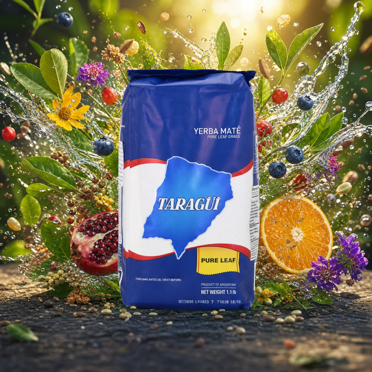 Čaj yerba mate Taragüi • Čisti listi – brez pecljev • 500 g