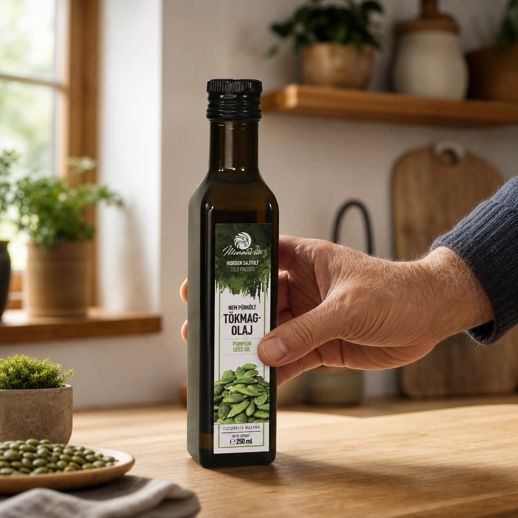 Mannavita madžarsko hladno stiskano bučno olje • 250 ml