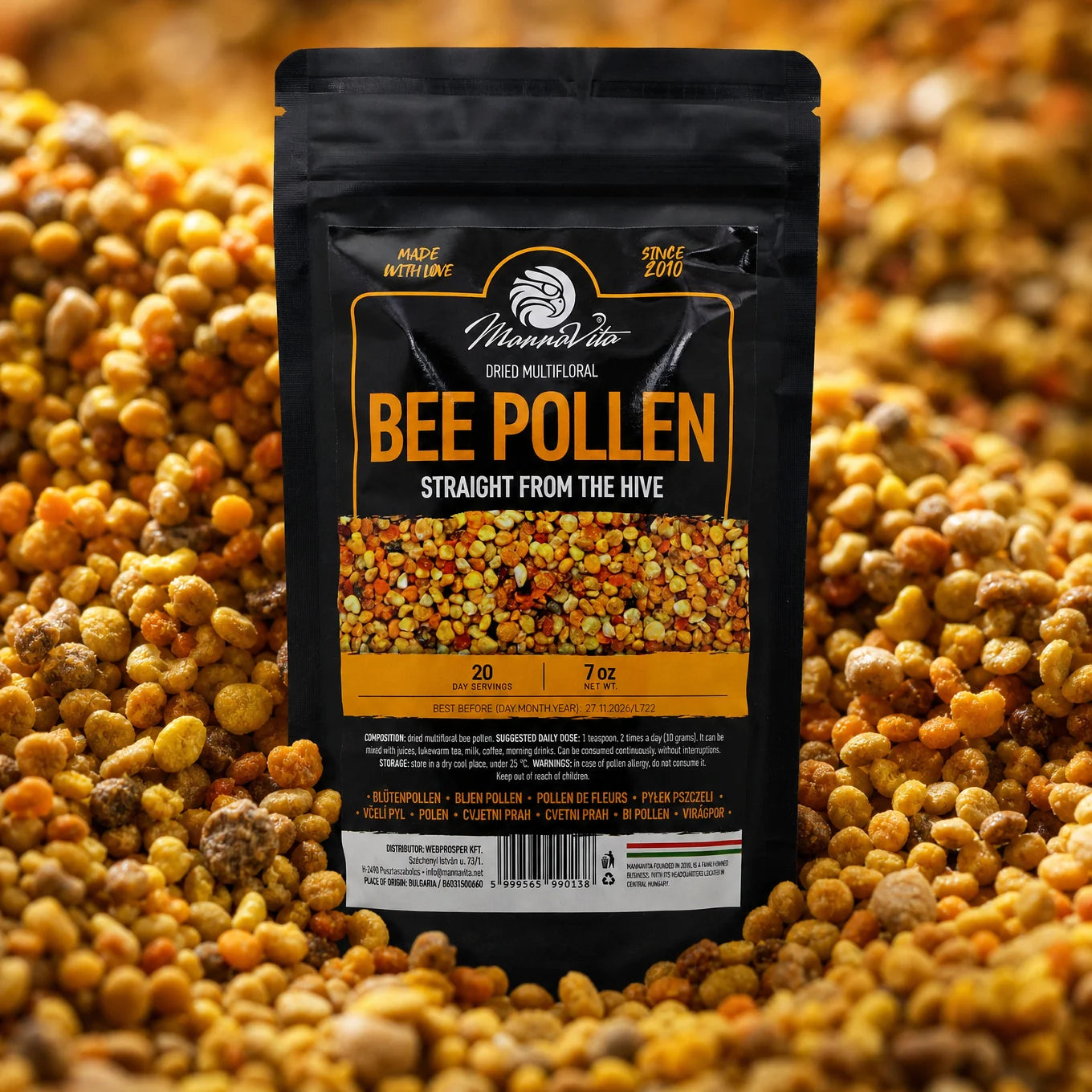 Mannavita sušen večcvetni cvetni prah • 200 g