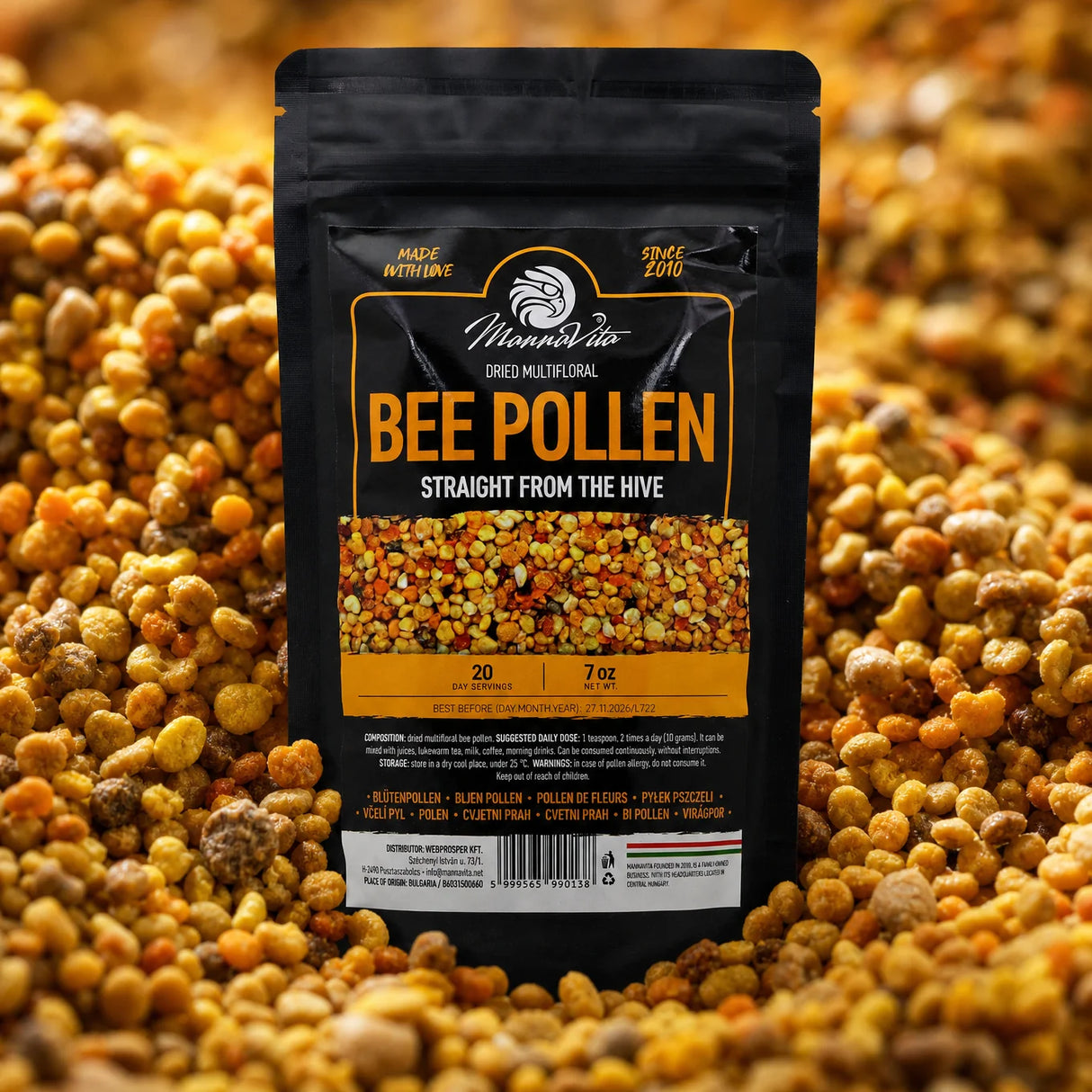 Mannavita sušen večcvetni cvetni prah • 200 g